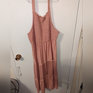Rose colored summer dress